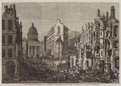 Paris Demolitions, Removal of a Portion of the Quartier Latin by Felix Thorigny